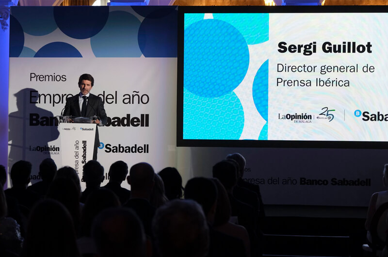 Dcoop, Federico Beltrán, Nonoki, TROPS, Sando, Clece, Freepik y Airzone, premiados por Prensa Ibérica, La Opinión de Málaga y Banco Sabadell en los I Premios Empresa del Año Banco Sabadell / FRANCIS SILVA