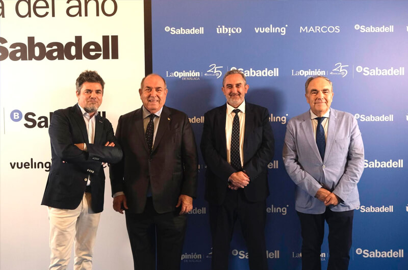 Dcoop, Federico Beltrán, Nonoki, TROPS, Sando, Clece, Freepik y Airzone, premiados por Prensa Ibérica, La Opinión de Málaga y Banco Sabadell en los I Premios Empresa del Año Banco Sabadell / FRANCIS SILVA