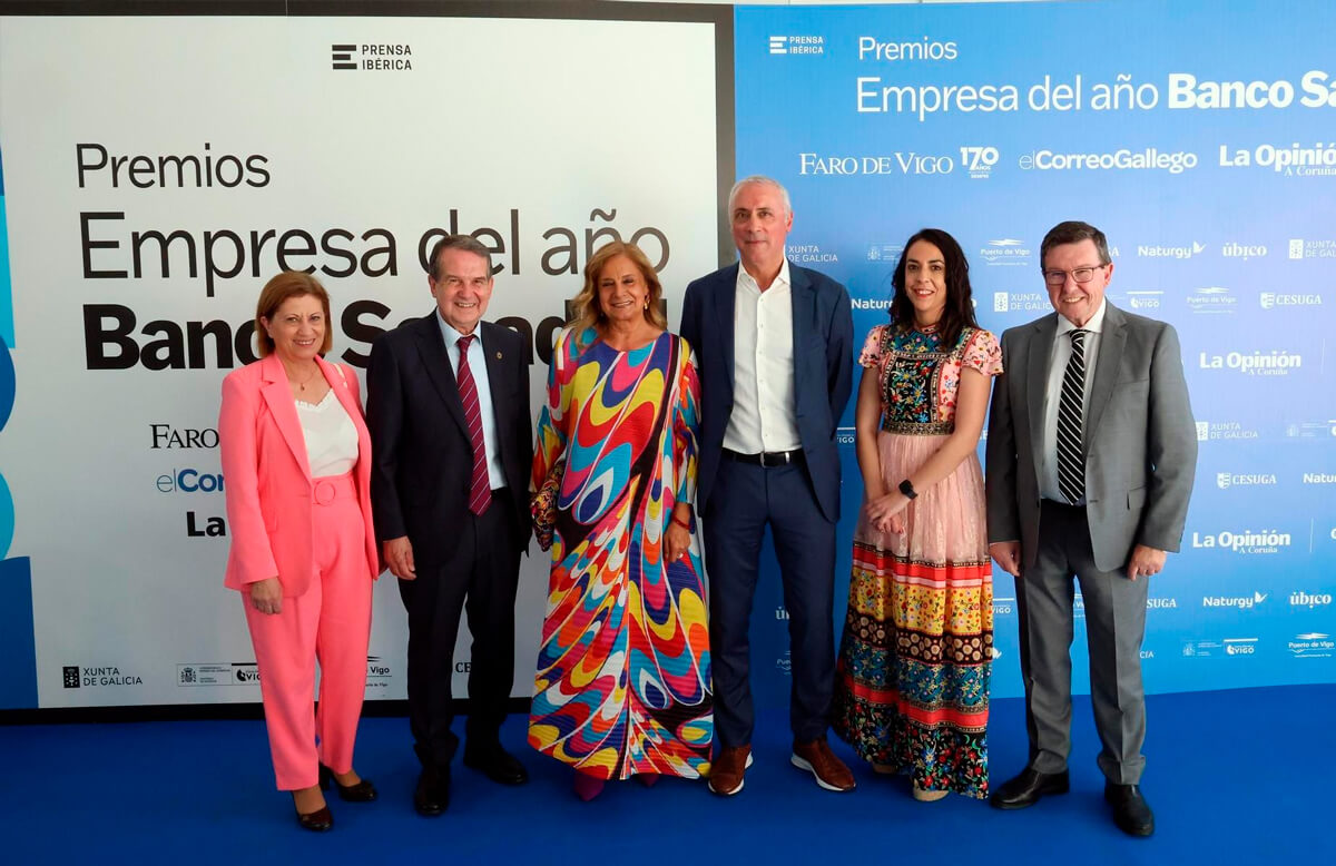 Elena Espinosa, Abel Caballero, Carmela Silva, Rogelio Garrido, Lara Graña y Carlos López Font