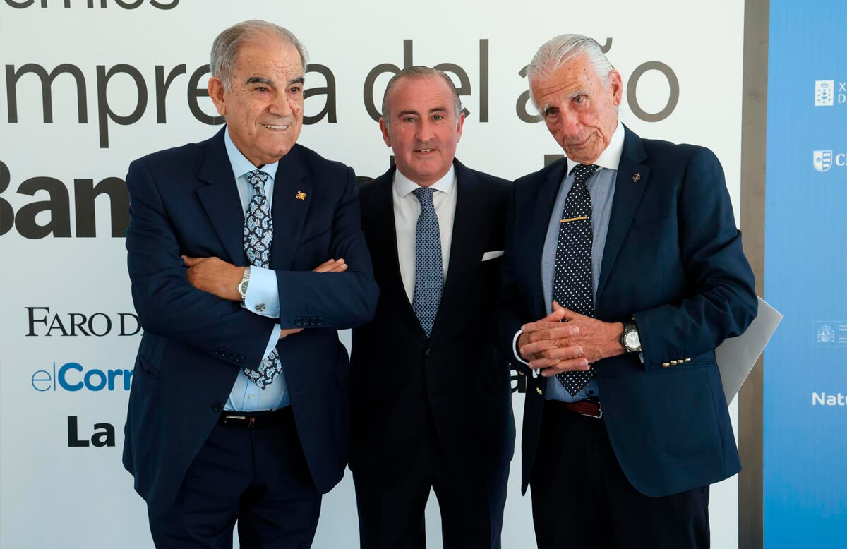 José García Costas, Pablo Junceda y José Manuel Fernández Alvariño